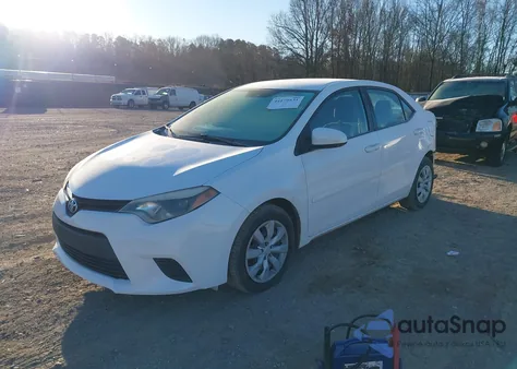 2014 Toyota Corolla Le z USA, uszkodzony, nr VIN 2T1BURHE2EC102298